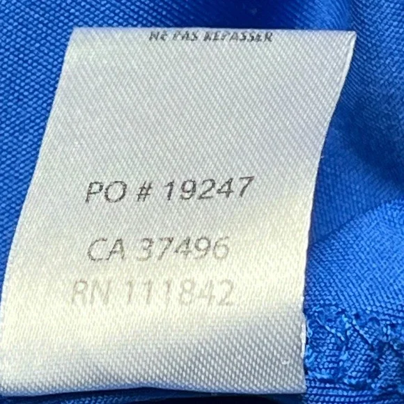 Milburn Country Club Polo Shirt Royal Blue Mens Golf Moisture Wicking Size M - Picture 10 of 11